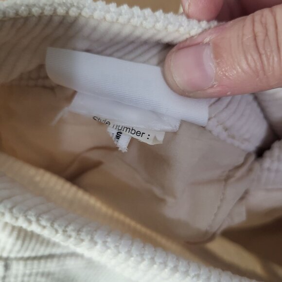 PAIGE Womens SZ 25 Hoxton Ankle Corduroy Pants Cream - Picture 13 of 15